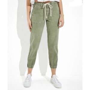 American Eagle Olive Green Drawstring Joggers - size 0